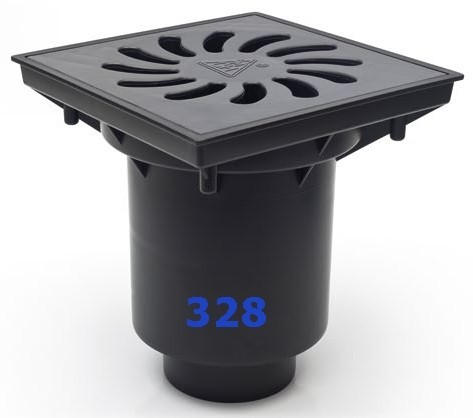 Hofablauf Gu�eisenrost   befahrbar   Belastung bis 12500 kg  245x245 mm 328 