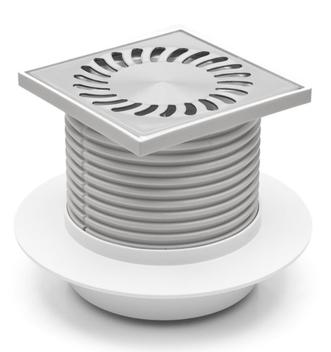 Duschablauf   Badablauf  Edelstahl  122x122 mm   DN 50 420 L 