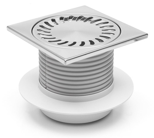 Duschablauf Edelstahl 150x150 mm  DN 50 incl Dichtungsmatte  440 L 391 1 