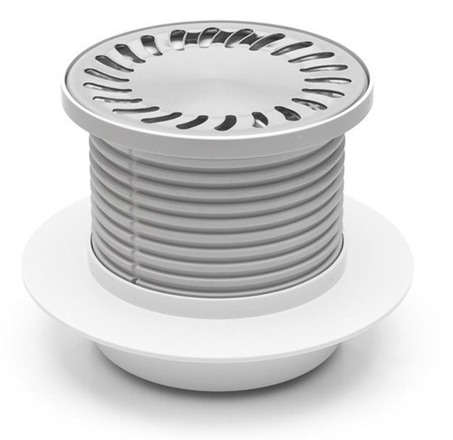 Duschablauf Edelstahl 137mm rund DN 50 incl Dichtungsmatte  430 L 391 1 