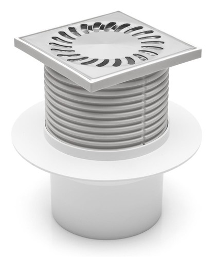 Duschablauf  Badablauf   Edelstahl 122x122 mm  DN 110  421 L 