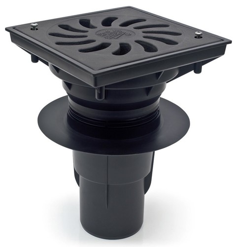 Hofablauf Gu�eisenrost  befahrbar  Belastung bis 12500 kg 245x245 mm 331-z