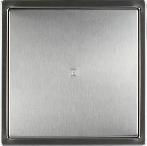 Revisionst�r 300x300 mm Revisionsklappe aus Edelstahl geb�rstet mit Einbaurahmen