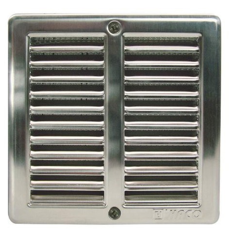 Edelstahl L�ftungsgitter 150x150mm Abluftgitter Insektenschutz u Einbaurahmen S