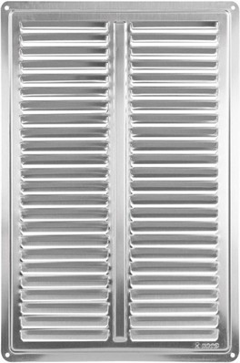Edelstahl L�ftungsgitter B205xH305mm Abluftgitter Schlitz Gitter Lamellengitter