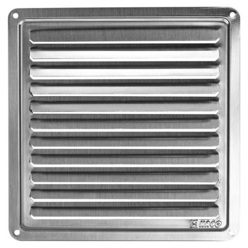 Edelstahl L�ftungsgitter 155x155 mm Abluftgitter Schlitz Gitter Lamellengitter