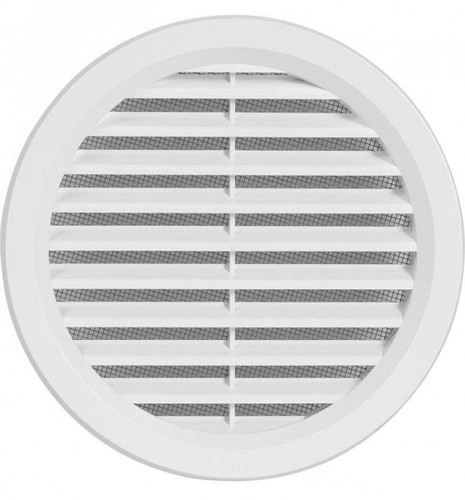 Kunststoff L�ftungsgitter Deckma�144mm Flansch/Rohranschlu� Insektenschutz VM125