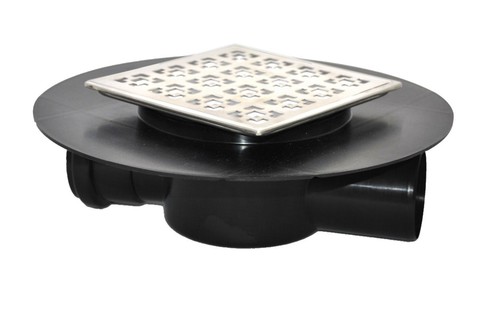 Duschablauf Badablauf Bodenablauf DN 50 Edelstahl Dichtungsfolie Arco 2 391 1