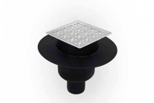 Duschablauf Bodenablauf DN 50 senkrecht Edelstahl Dichtungsfolie Arco3 391/1