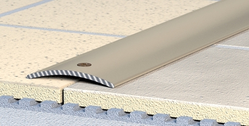 �bergangsprofil Ausgleichsprofil gelocht gew�lbt B30mm Alu eloxiert Bronze C 06 