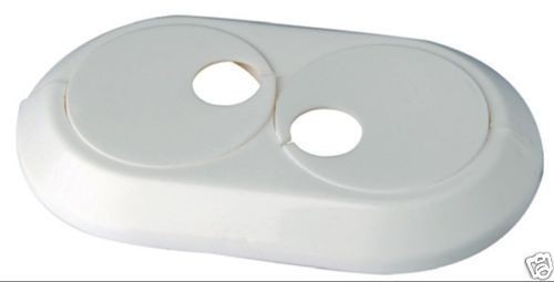 5 Stck Doppel Heizungsrosetten Heizungsmanschetten  wei  28mm