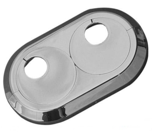 5 St�ck  Doppel Heizungsrosetten Heizungsmanschetten verchromt  20 mm