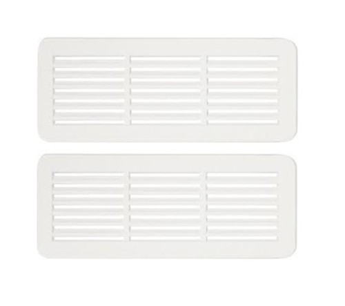 2 St T�rl�ftungsgitter L�ftungsgitter T�rluftgitter T�rgitter wei�150x60mm