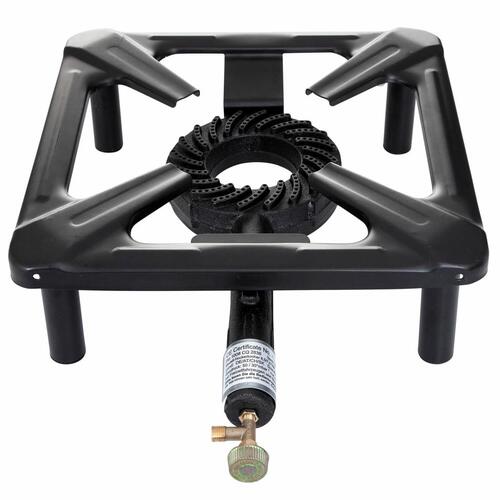 Gas Hockerkocher 4 kW ohne Z�ndsicherung, 30 x 30 x 14 cm