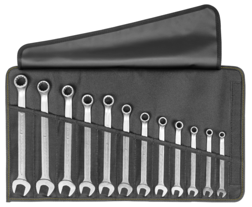 ELORA Ringmaulschl�ssel-Satz 8-19 mm in Rolltasche JUBI 205-S12
