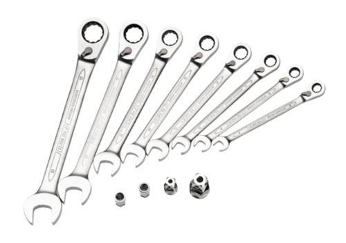 ELORA Ratschenringmaulschl�ssel Satz, umschaltbar 204-JS8M