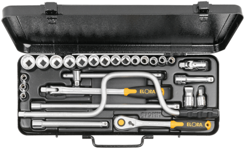 ELORA Steckschl�ssel-Satz 3/8 Zoll, 27-teilig
