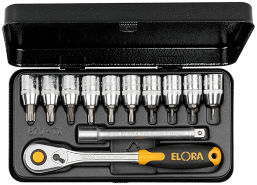 ELORA TORX Steckschl�ssel-Satz 3/8 Zoll, 12-teilig