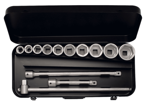 ELORA Steckschl�ssel-Satz 3/4 Zoll, Sechskant-Eins�tze, 13-teilig