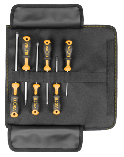 ELORA Schraubendreher-Set, 6-teilig, in Rolltasche