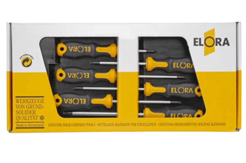 ELORA Schraubendreher-Set Innen-TORX, TX10 - TX30, 6-teilig