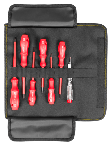 ELORA VDE-Schraubendreher-Set, in Rolltasche, 7-teilig