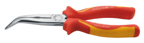 ELORA VDE-Flachrundzange DIN 5745, abgewinkelte Greiffl�chen