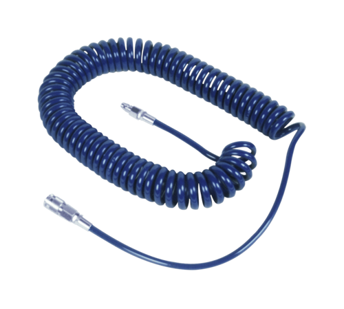 ELORA Druckluft Spiralschlauch 4m, blau, max. 15 bar