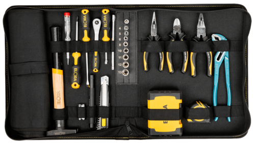 ELORA Werkzeugtasche mit Werkzeug, 33-teilig