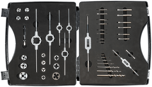 ELORA Gewindeschneider-Set Feingewinde HSS, Mf3-Mf12, DIN 352