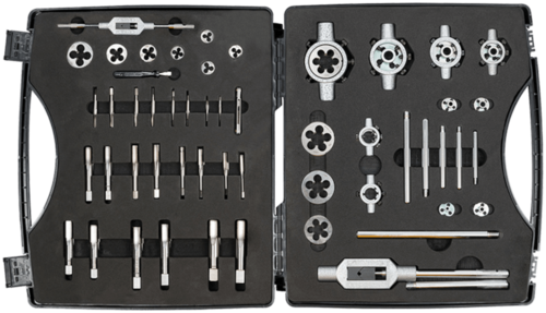 ELORA Gewindeschneider-Set Feingewinde HSS, Mf3-Mf20, DIN 352
