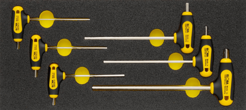 ELORA Werkzeugwagen Einlage Winkel-Schraubendreher,18,9x41cm