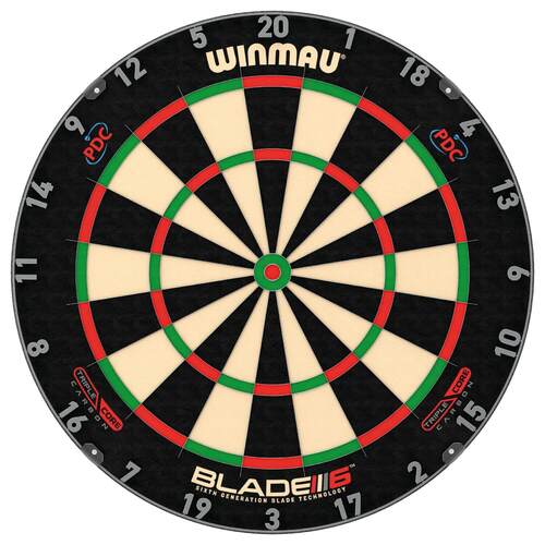 Winmau Steel Dartscheibe Blade 6 Triple Core Carbon PDC