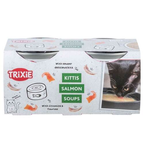Trixie Katzensuppe Huhn & Lachs 4 x 80 g