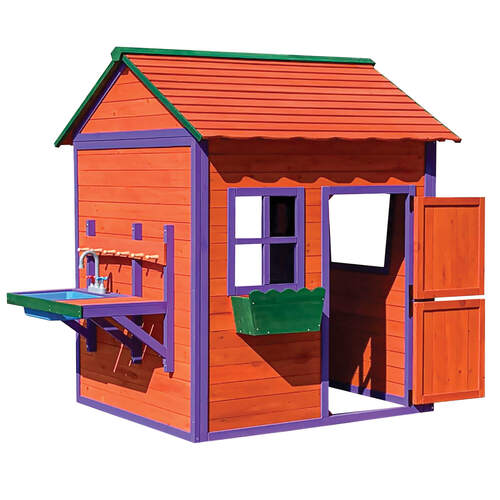 Holz Kinderspielhaus Kunterbunt