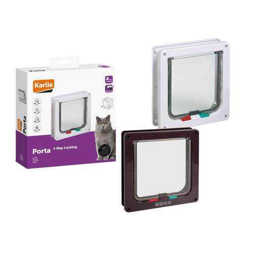 Karlie Katzenklappe 4-Wege-Verschluss fr groe Katzen