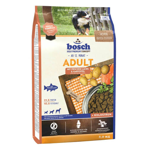 Bosch Hunde Trockenfutter Adult Lachs + Kartoffel, glutenfrei