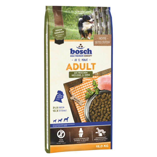 Bosch Hunde Trockenfutter Adult Gefl�gel + Hirse 