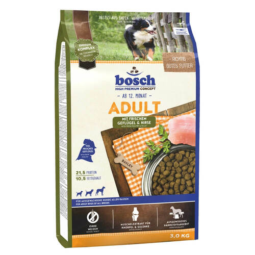Bosch Hunde Trockenfutter Adult Gefl�gel + Hirse