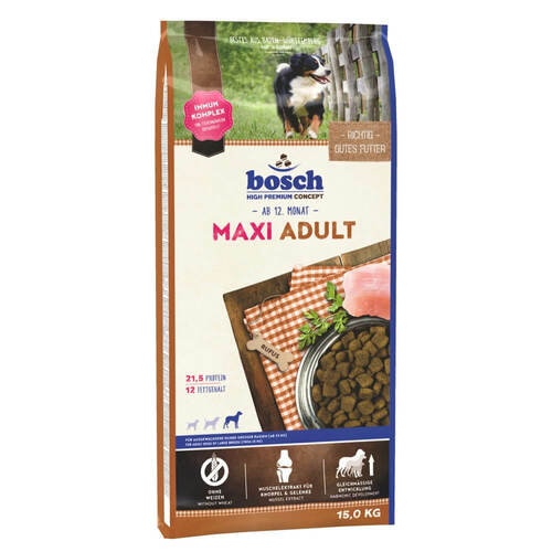 Bosch Hunde Trockenfutter Adult Maxi, getreidefrei 