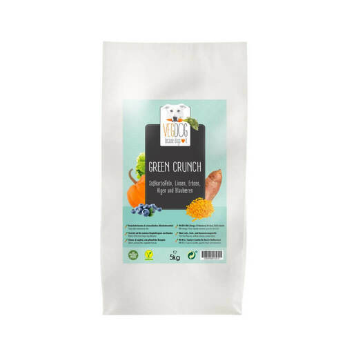 VegDog vegetarisches Hundefutter Green Crunch 