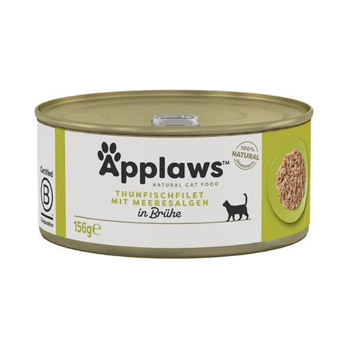 Applaws Katzen Nassfutter Thunfischfilet & Meeresalgen 24x156g