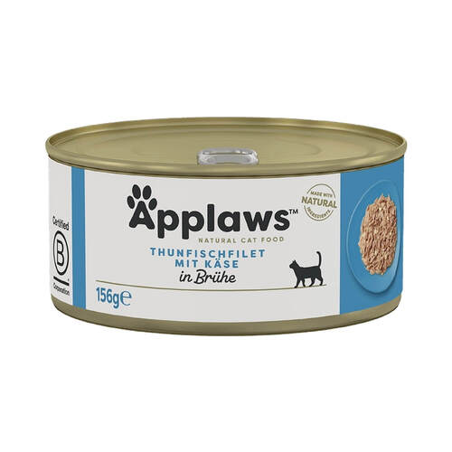 Applaws Katzen Nassfutter Thunfischfilet & K�se 24x156g
