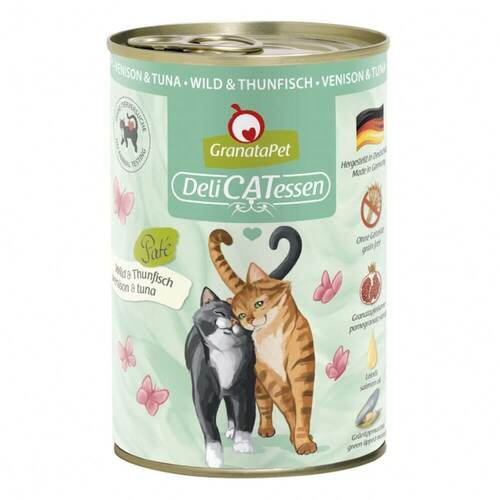 GranataPet Katzen Nassfutter Wild & Thunfisch 6x400g