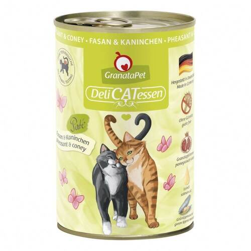 GranataPet Katzen Nassfutter Fasan & Kaninchen 6x400g