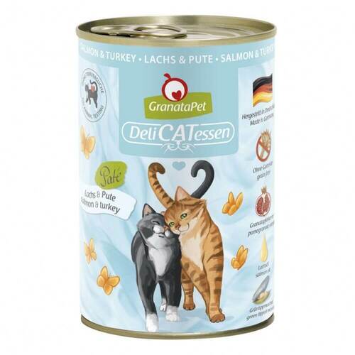 GranataPet Katzen Nassfutter Lachs & Pute 6x400g