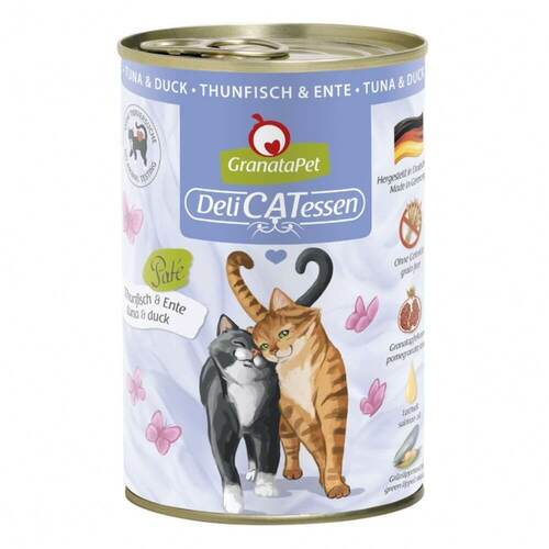 GranataPet Katzen Nassfutter Thunfisch & Ente 6x400g