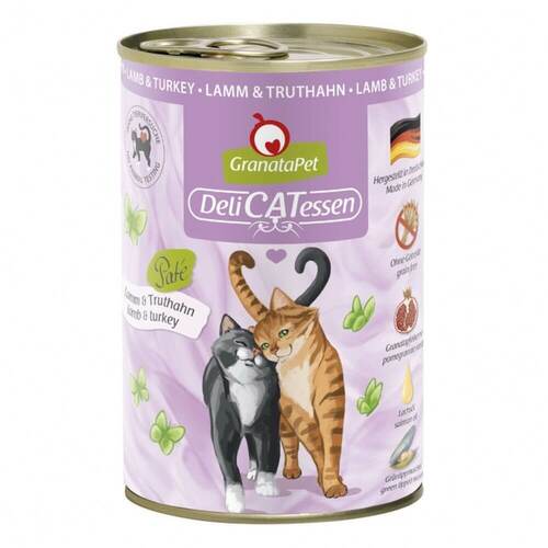 GranataPet Katzen Nassfutter Lamm & Truthahn 6x400g