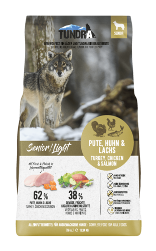 Tundra Hunde Trockenfutter Senior-Light getreidefrei 11,34kg