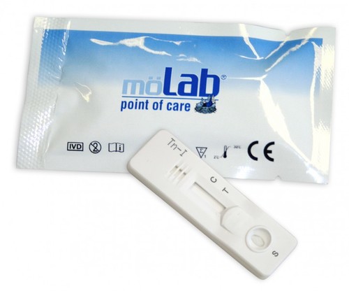 m�lab Troponin I Schnelltest, Nachweis des Herzinfarkt-Markers Troponin I, 5 Test